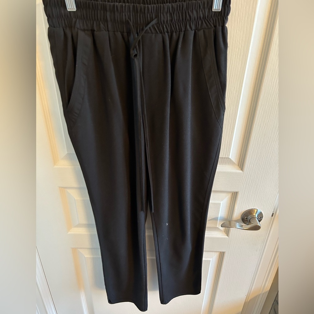 Black elastic dress pants